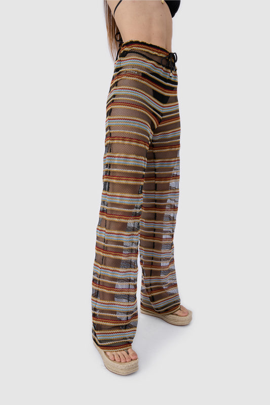 TP-015 Çizgili Pantolon Pareo