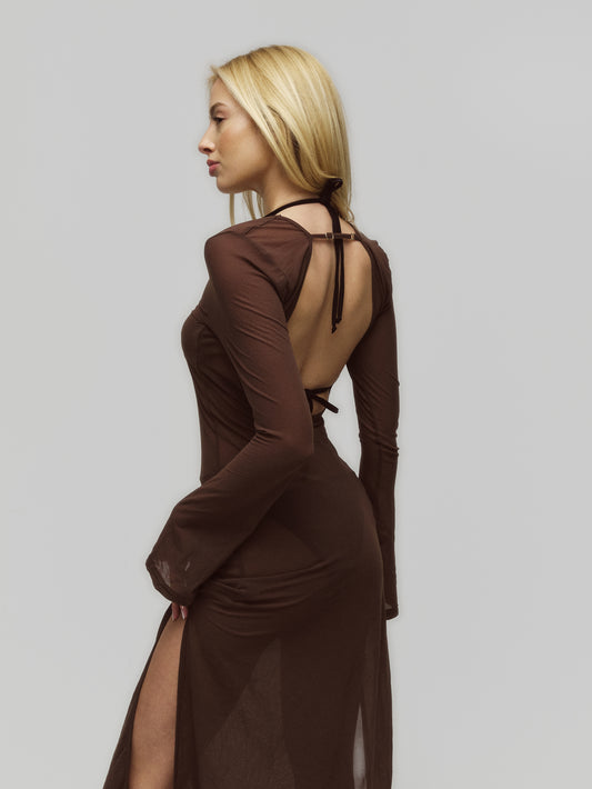 TP-008 Kahverengi Uzun Pareo