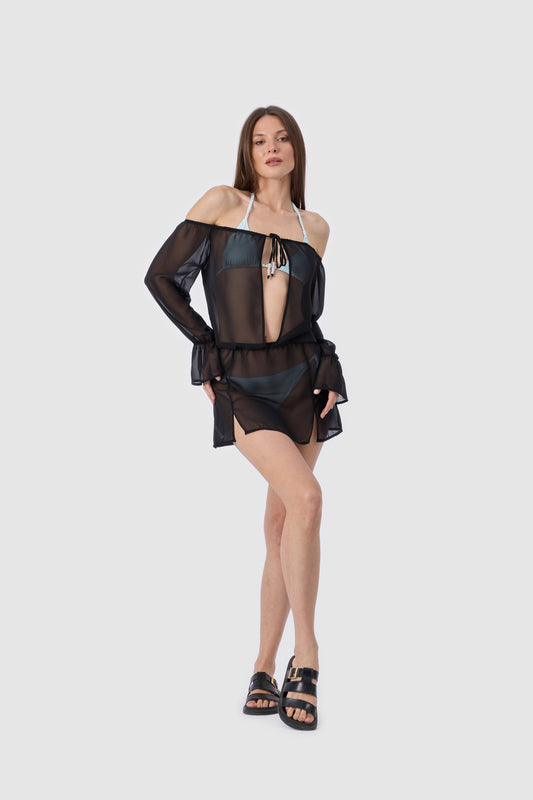 TP-024 Düşük Omuz Şifon Pareo